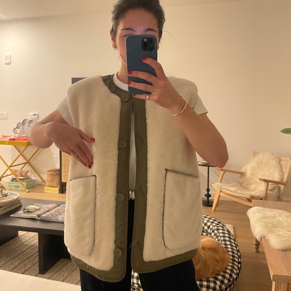 Marfa Stance S SHEARLING QUILT LINER NATURAL WHITE / YELLOW - Picture 2 of 15